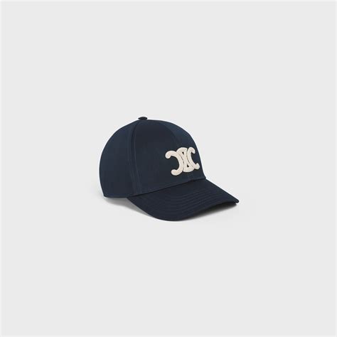 celine triomphe cap|Celine triomphe baseball cap.